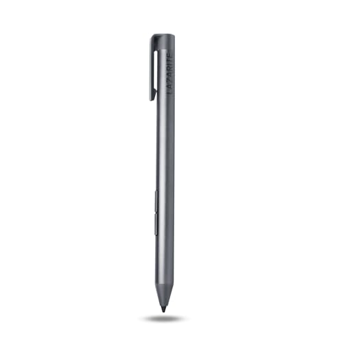 LAZARITE M Pen Grey, Active Stylus for Microsoft Surface, Lenovo Yoga 7i/9i, Flex 5, Hp Envy x360/Pavilion x360/Spectre x360, Stylus Pen with 4096 Pressure Sensitivity, Palm Rejection, Tilt Support