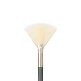 jane iredale Pro Series Fan Brush, Light, Arched Cosmetic Cheek Brush for Soft, Targeted Application of Powder Blush and Bronzer Makeup, Vegan, Cruelty Free