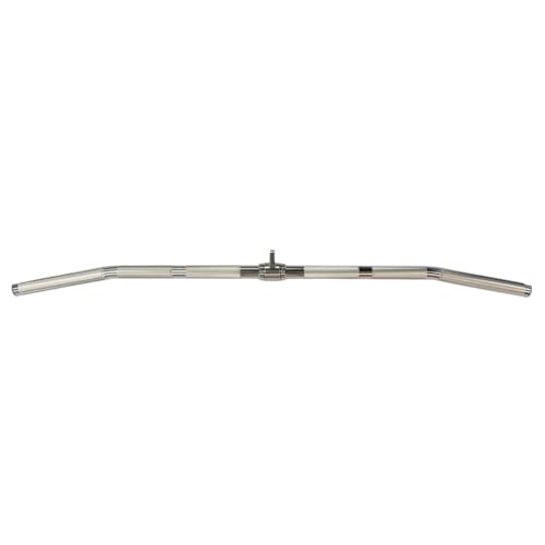 Gronk Fitness Aluminum Lat Pull Down Bar | Silver | Perfect Lat Pull Down Attachment for Home Gym | Revolving Attachment | Light Weight for Easy Change | 48 inches