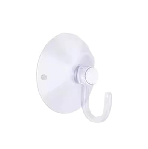 Suction Hooks 20pcs Clear Suction Cups Hook Vacuum Suction Cup Holder Plastic Suction Cups with Hook for Window Glass Wall(5cm)