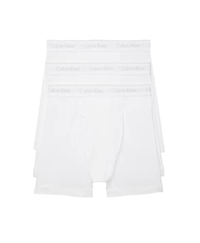 Calvin Klein Men's Cotton Classics 3-pack Boxer Brief, 3 White, X-Large