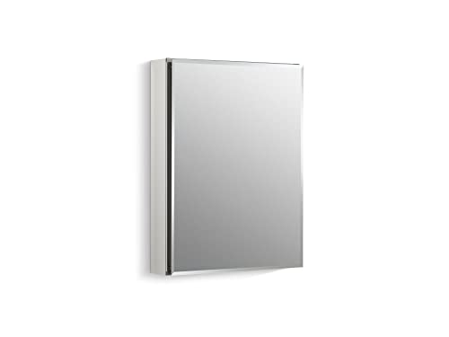 KOHLER K-CB-CLC2026FS Beveled Medicine Cabinet with Mirror Door & Adjustable Shelves, Rectangular Beveled Edge Frame, 20" x 26"