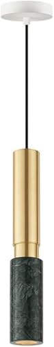 SDKOLPBNMZX Modern LED Pendant Light Scandinavian Minimalist Chandelier with Marble Accent Danish Hanging Lamp Ceiling Lighting Fixture for Dining Room Living Room Hotel Restaurant(Green)