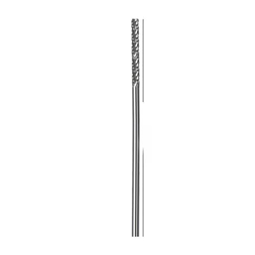 KAKWPFMVCK 3mm 1/8 Long Shank Drawing Carbide Burs for Dremel Tool Milling Cutter Rotary Tool Burr Diamond Cut Rotary 38mm to 100mm Length Milling Inserts(Carbide Burr A 100mm)