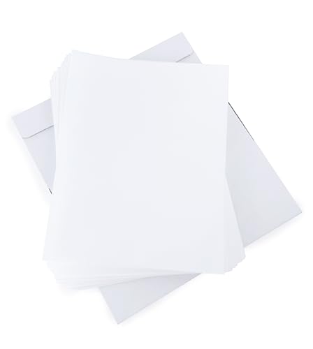 Wafer Paper Flexible Edible Printer Sheets 50 Pack 0.4mm White Letter Size 8.5" x 11" Cake Topper Decoration Burn Away by MeganJDesigns