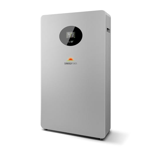 SUNGOLDPOWER 1PCS 48V 200Ah LiFePO4 Lithium Battery, 200A BMS & LED Monitor, Deep Cycle Rechargeable Battery 8000+, For Backup, Home Energy Storage, Off-Grid system SG48200T (200Ah & Stand-Free & BMS)