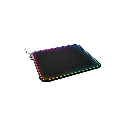 SteelSeries QcK Gaming Mouse Pad - Medium RGB Prism Cloth - Optimized For Gaming Sensors