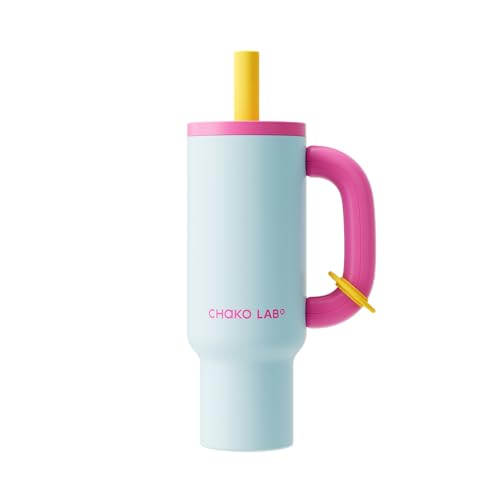 CHaKOLAB BaWangCup insulated water bottle drinkware pink＆blue tumbler 1000ml