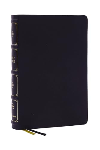 NKJV, Large Print Thinline Reference Bible, Blue Letter, Maclaren Series, Leathersoft, Black, Comfort Print: Holy Bible, New King James Version