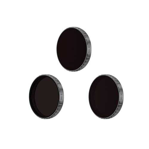 DJI Osmo Action ND Filter Set with Corning Gorilla Glass Construction for Osmo Action 4, Osmo Action 3, Osmo Action 5 Pro Cameras (ND 8, 16, and 32)