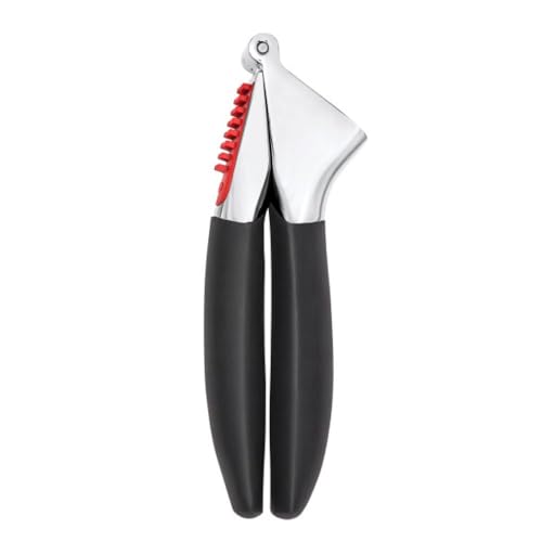 OXO Good Grips Heavy Duty Garlic Press, Die-Cast Zinc, Black