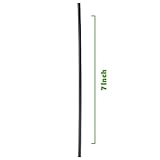 Comfy Package [1000 Count] 7 Inch Coffee Stirrers, Cocktail Straws - Disposable Plastic Sip Stir Sticks - Black