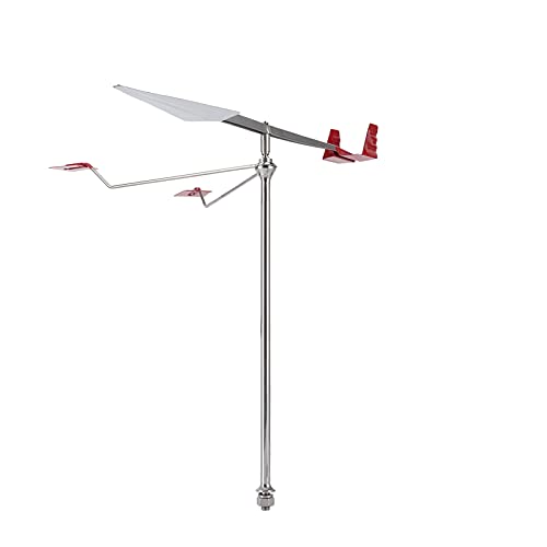 Sailboat Wind Vane, Marine Weather Vane Wind Direction Indicator in 34 Stainless Steel Sailing Wind Vane Sailboat Weathervane Cirrus Wind Indicator Boat Anemometer
