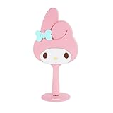 Impressions Vanity My Melody LED Handheld Makeup Mirror for Desk, Lighted Travel Makeup Mirror with Detachable Standing Base, Ultra Bright Adjustable Lighting and My Melody Figural Shaped Design