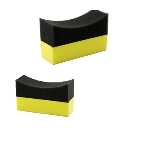 NATTCO Car Washing Kit Car Wheel Polishing Waxing Sponge Brush Tire Cleaning Foam Sponge Pad Tyre Polish Detail Wash Wiper Cleaner Tool Car Accessories (Color : 2pcs 10x6x4cm), HUIM SHSE3 STORE-1