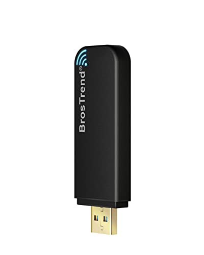 BrosTrend Linux USB WiFi Adapter 1200Mbps for Ubuntu Mint Debian Kubuntu Mate Zorin PureOS Raspberry Pi 2+ Windows etc. Linux Compatible Wi-Fi Adapter Wireless Dual Band 5GHz 867Mbps + 2.4GHz 300Mbps
