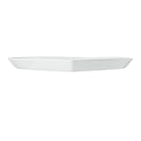 Mikasa Chalk Porcelain Heart-Shaped Serving Platter, Large Heart Platter for Canapes and Starters, 30cm | White Serving Plate for Parties | Dishwasher Safe