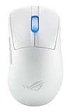 ASUS ROG Keris II Ace Wireless Gaming Mouse, 54g Lightweight, AimPoint Pro 42K Optical Sensor, Optical Micro Switches, SpeedNova Wireless, ROG Polling Rate Booster, Esports & FPS Gaming, White
