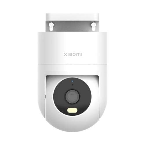 Xiaomi Outdoor Camera CW300, 2.5K Ultra-Clear Picture Quality, 4MP, Smart Full-Color Night Vision, Bidirectional Gimbal Movement, IP66 Water and dust Resistant, AI Human Tracking, White