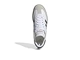 adidas Unisex Samba Indoor Sneaker, White/Black/Vivid Red, 6.5 US Men