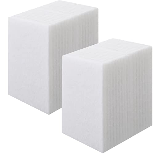 Hoolerry 40 Pcs Non Woven Pads Light Duty Scouring Pad Non Scratch Abrasive Hand Pads Multipurpose Scouring Sponge Multi Surface Scrubber Pads for Cleaning Polishing Home Workshop (White,6 x 9 Inch)