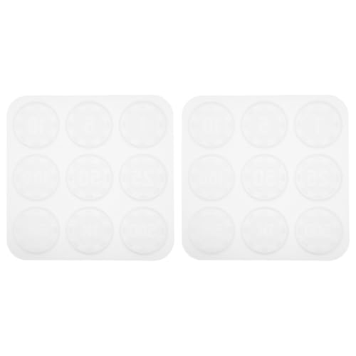 2pcs Poker Chips Resin Molds Game Coin Silicone Molds Chips Mold DIY Crystal Drop Mold