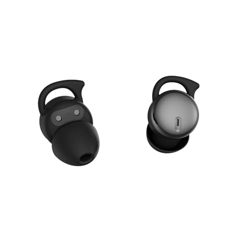 Piegricdiat Invisible Sleep Headphones, Sleep Earbuds for Side Sleepers, Mini Noise Blocking Sleep Earphones, Bluetooth 5.3 Wireless Earbuds for Sleeping, Working, Black