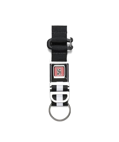 Chrome Industries Mini Buckle Keychain – Quick-Release Seatbelt Closure Keyholder – Silver