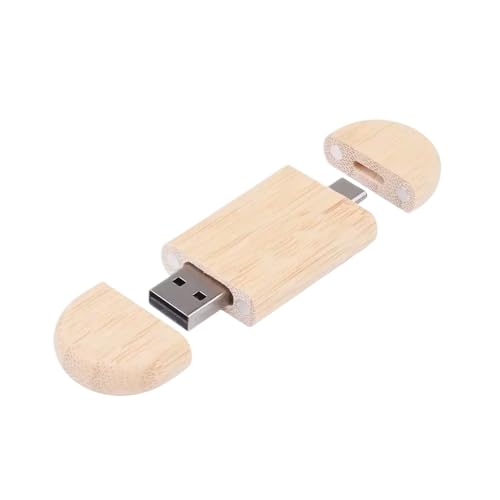 JASTER Type-C 2 in 1 USB Flash Drive Wooden Bamboo Memory Stick Available in 4GB 8GB 16GB 32GB 64GB 128GB