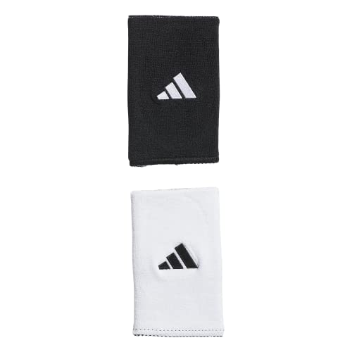 adidas Interval Large Reversible Wristband, Black/White/2, One Size