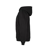 Arborwear Double-Thick Hooded Pullover Sweatshirts For Men - Heavyweight Hoodies With Snap Neck Collar and Handwarmer Pouch, Black - Large