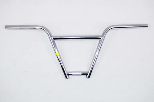 Professional R4 BMX Tall 4 Piece 4130 Chromoly Handlebar 9.5" Rise (Chrome)