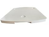 efo Wooden Thermomix Sliding Board - Stable Board Tailored to Thermomix TM5 & TM6 - Convenient Handles and Additional Pads to Facilitate Sliding - Premium Wood Thermomix Accessories (White)