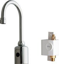 HYTRONIC GOOSENECK SINK FAUCET WITH DUAL BEAM INFRARED SENSOR