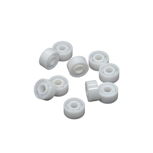 693 Full Ceramic Bearing 3x8x4mm ZrO2 Zirconia, ABEC-9 1PC High Precision Bearing for Fishing Reels(1P MR84 CE 4X8X3)