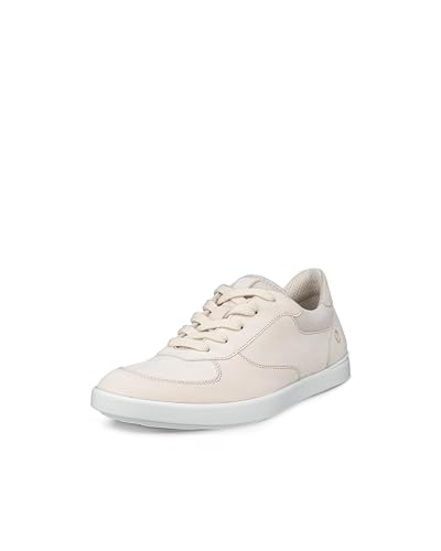 ECCO Women's Leisure Minimalist Retro Lace Sneaker, Limestone, 9-9.5
