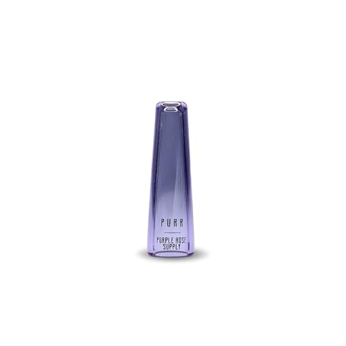 Purple Rose Supply Personal Glass Mouthpiece – 2" Reusable Borosilicate Insert – Medium Fit (~10.8mm) – Smooth Airflow – Durable & Reusable – Easy Clean