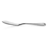 New Star Foodservice 58024 Slimline Pattern, 18/0 Stainless Steel, Butter Knife, 6.3-Inch, Set of 12