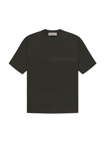 Fear of GOD SS9 (Oversized) Essential T-Shirts (US, Alpha, Small, Regular, Regular, Off Black S9)