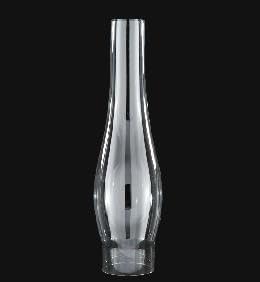 B&P Lamp® 2 1/2 Inch by 12 Inch Clear Duplex-Round Bulge Glass Lamp Chimney for Vintage and Antique Style Globes