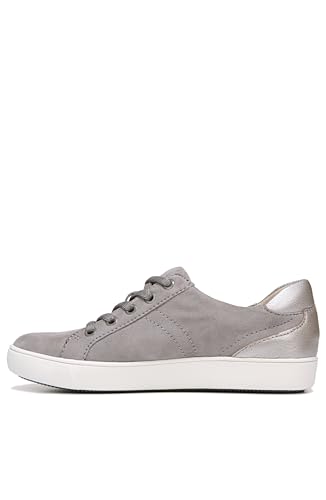Naturalizer Womens Morrison Comfortable Lace Up Fashion Casual Sneaker,Grey Silver Metallic,8.5 Wide Wide US