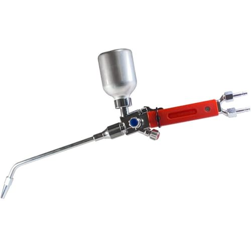 Metal Powder Spray Welding Torch, 470mm Oxygen Acetylene Flame Welding Gun with 3 Welding Nozzle Flame Welder Cutting Tools QH-2/h