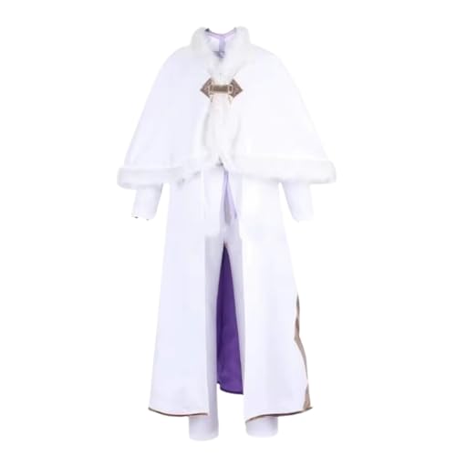 Fyodor Dostoevsky Cosplay 4rd Season Costume Cloak Trench White Uniform (Male M)