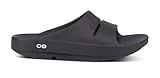 OOFOS - Unisex OOahh Sport - Post Run Recovery Slide Sandal (Jet Black, US Men's Size 10/Women's Size 12)