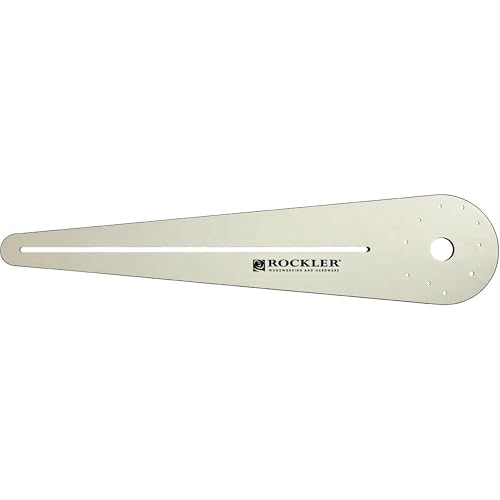 Rockler Circle Cutter Router Jig – Router Circle Cutting Jig Cuts Perfect Circles from 10” to 52” D - Includes Two Center Pivot Pins - Circle Cutting Tool Fits Most Popular