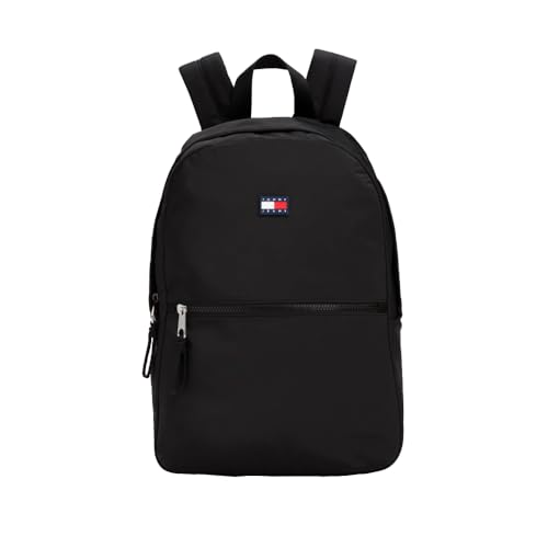 Tommy Jeans Men's Lightweight Urban Backpack with Laptop Sleeve, Black, One Size
