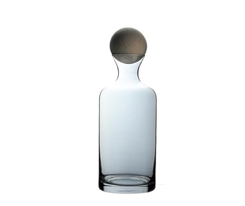High appearance level glass water glass set Home juice glass Whisky glass Guesthouse hotel gargle cup wholesale cup (2 PCS Smoke gray 【 kettle containing wooden ball 】)