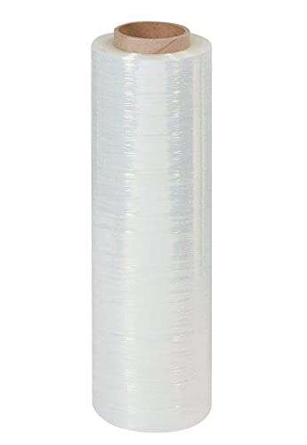Aviditi 12" x 2000' Blown Hand Stretch Film, Clear, 60 Gauge, For Protecting Packages During Shipping and Storage, 4 Rolls