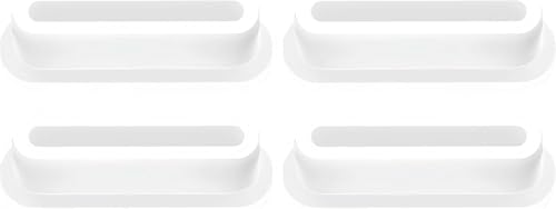 4 Pcs Rubber Sink Overflow Cap, Sink Overflow Hole Cover, Kitchen Bathroom Basin Trim Rubber Material, Reusable, Milky White