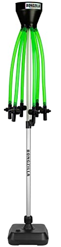 Head Rush Green BONGZILLA Beer Bong - Accessory for Drinking Games for Adults Party, Multi-User Beverage and Beer Funnel, Includes 6' Pole w/Base, 6Tube Funnels and On/Off Valves